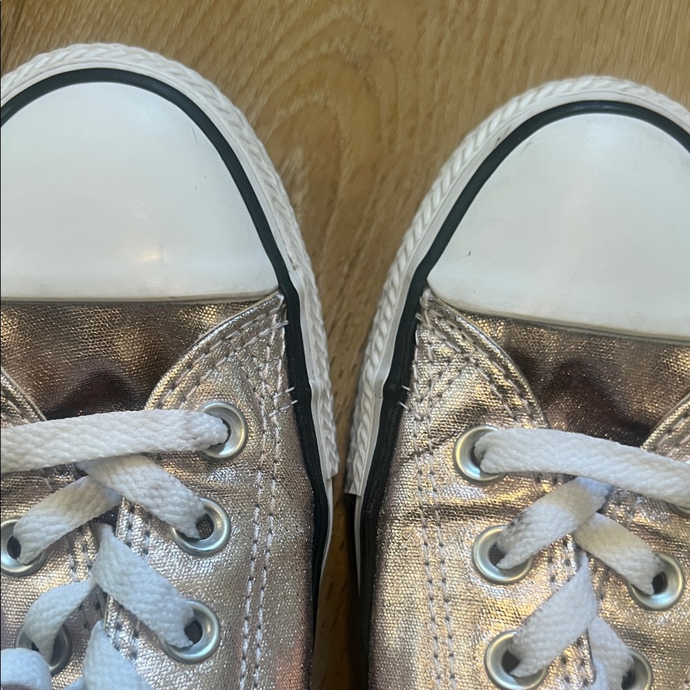 Converse Metallic Pink Sneakers - Picture 5 of 15
